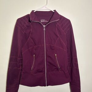 Zella Plum Full-Zip Bomber Jacket